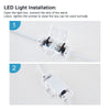 LED Bathroom Cabinet Mirror Wall Mounted 3 Doors Storage Cupboard Glass Shelf