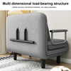 Single Folding Sofa Bed 2 Position Convertible Sleeper Armchair Chair w/ Pillow