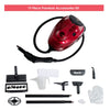 Multipurpose Steam Cleaner 2000 W Household Steamer w/1.5L Tank-Red