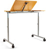 Adjustable Height Tilting Over Bed Table or Over Chair Table & Lockable Castors