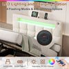 Upholstered Ottoman Storage Double 4ft6 Bed Frame with Button Tufted Headboard