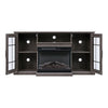 Retro Cabinet Entertainment TV Stand Unit Electric Fireplace Heater Living Room