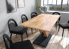 Modern Dining Table Extendable 120-160cm Oak & Concrete Effect Enzo 01