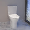 Simple Bathroom Close Coupled Toilet Soft Close Seat Cistern WC White Ceramic