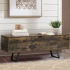 Wooden Shoe Bench with Storage Bin Chest Rustic Brown Trunk Box Bedroom Hallway