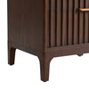 Dusk Elena Walnut Veneer 2 Drawer Bedside Table RRP £329