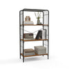 Costway 4-Tier Bookshelf Open-Back Storage Shelf Display Rack Shelving Unit