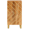 Camerina Side Cabinet Brown and Black 40x33.5x75 Solid Wood Z9M2
