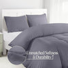 Bedding Duvet Cover Double - Soft Microfibre Polyester - Bedding Quilt Cover Set