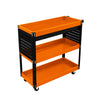 Tool Storage Trolley 3 Tier Cart Lockable Drawer Workshop Garage Heavy Duty