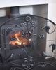 Black Arched "Birdwatcher" Three Fold Fireguard Woodburner Safety Fire Screen