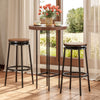 Set of 2 360° Swivel Bar Stools Height Adjustable Kitchen Stools 74/61cm