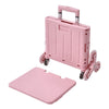 Collapsible Rolling Box Folding Grocery Cart Plastic Crate Shopping Trolley Box