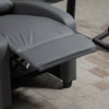 Recliner Chair Faux Leather Massage Reclining Armchair with Padded Backrest