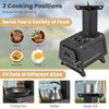 Portable Wood Burning Stove Wood Camping Stove Heater with 2 Cooking Positions