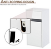 Modern Side Cabinet White Slim Storage Cupboard Small Narrow Drawer Shelf Unit