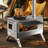Portable Stainless Steel Wood Burning Stove Camping Bell Tent Heating Stove Yard