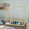 Kids Children Teepee House Bed Bed Tent Bed Frame Pine Wood Children Boys Girls