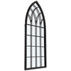Tall Rustic Arch Wall Mirror 115cm Large Metal Window Style Frame Hallway Decor