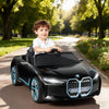 OYAJIA BMW i4 Licensed 12V Kids Electric Ride-On Car w/ Remote Control - Black
