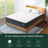 10 inch Deep 5FT King Size Mattress Medium Firm Breathable Memory Foam 150x200cm