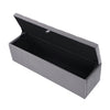 Ottoman Storage Box Chesterfield Velvet Fabric Toy Box Bench Footstool 135x41cm