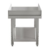 Stainless Steel Food Prep Table Commercial Kitchen Storage Work Top Edges Shelf