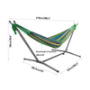 2-Person Hammock with Premium Canvas & 200KG Capacity Metal Stand Hammock Garden