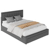 VELVET OTTOMAN STORAGE BED FRAME GAS LIFT UP 4FT6 DOUBLE SIZE WITH DRAWER