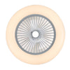 Round LED Ceiling Fan Light Dimmable Living Room Chandelier Lamp Remote Control