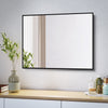 Bathroom Mirror Industrial Metal Frame Wall Mounted Bedroom Vanity Mirrors