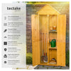 Wooden Outdoor Garden Cabinet Utility Storage Tools Shelf Box Shed Roof New