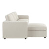 Dusk Soho Natural Linen Look Left Hand Storage Chaise Sofa RRP £859