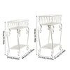 2 Pack 2 Tiers Metal Plant Stand Multiple Planter Rack Flower Display Home Decor