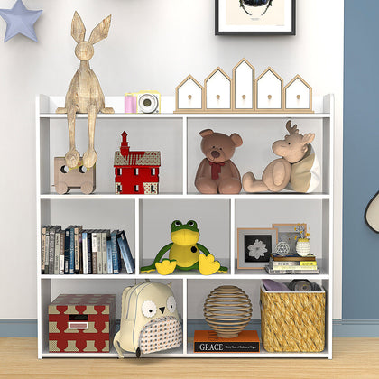 7 Cube Storage Unit Small Bookcase Wooden Storage Cabinets Book Shelf Shelves