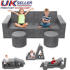 Play Sofa for Children Made of 13 Soft Building Blocks Flexible Combinable Couch