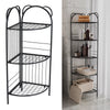 3/5Tier Corner Rack Shelf Unit Free Standing Organizer Storage Shelves Bookcases