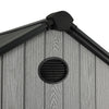 Gabled Plastic tools Shed 8x16FT Outdoor Garden Storage with Foundation Lock UK