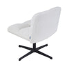 Teddy Velvet Accent Chair Height Adjustable Swivel Office Desk Chair Metal Legs
