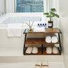 Wooden 3Tier Shoe Rack Storage Shelf Unit Organiser Footwear Stand Door Bathroom
