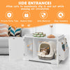 Large Cat Litter Box Enclosure Hidden Cat Washroom Cat House with Storage Rack