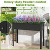 100 x 40 x 80 cm Outdoor Standing Gardening Box w/ Legs-Black