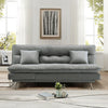 Click-Clack Recliner Large Velvet Sofa Bed Adjustable Couch Double Sleeper Chair