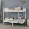 Twins Bunk Bed Metal Frame Single Loft Sleeper Bed W/ Ladder Safety Guardrail UK