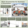 3x3M Commercial Pop-up Canopy Tent Folding Gazebo Tent W/ Roller Bag & Sidewall