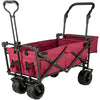 Beach Trolley Outdoor Utility Garden Cart Folding Wagon Cart With Canopy