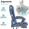 Executive Office Chair Swivel Recliner Computer Desk Gaming Chair with Footrest