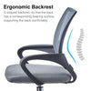 Mesh Office Chair Computer Cushioned Home Swivel Leather Small Adjustable Chairs