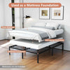 Heavy Duty Metal Platform Bed Frame King Size with Under Bed Storage