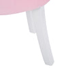 Fluffy Pink Women Makeup Side Chair Stool DressingTable Plush Vanity Piano Chair